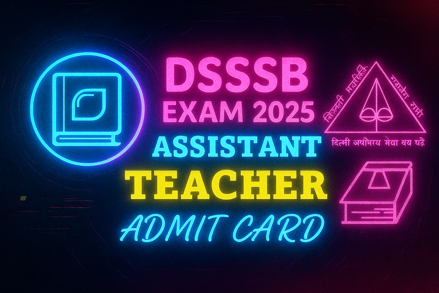 DSSSB Assistant Teacher Admit Card 2025